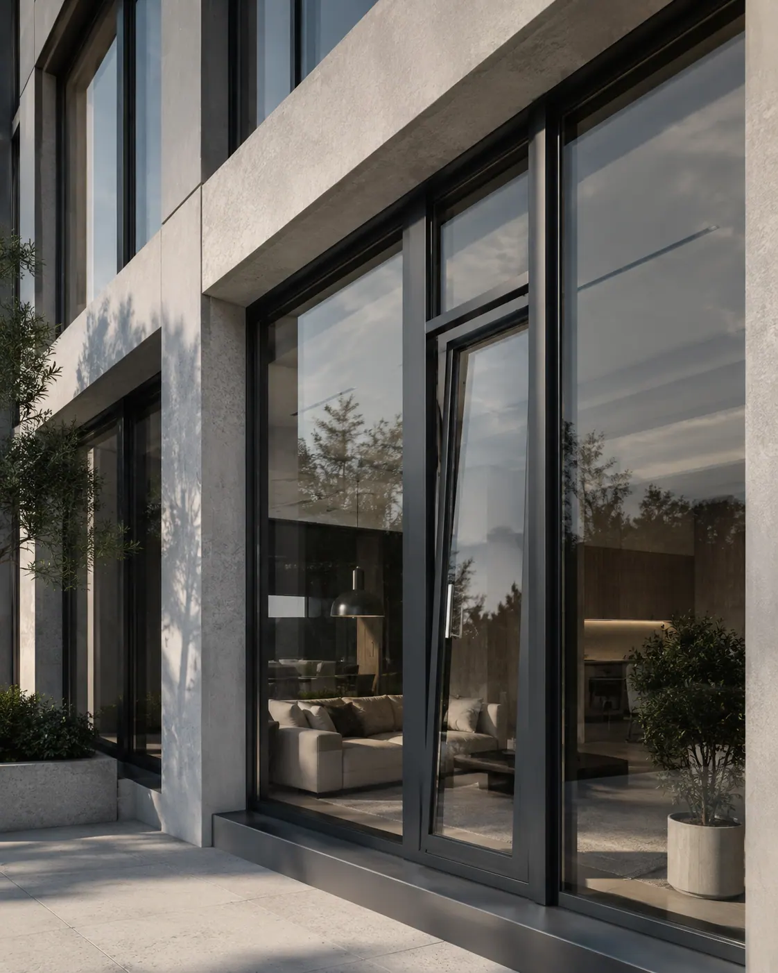 MB-86N large window installation, exterior
