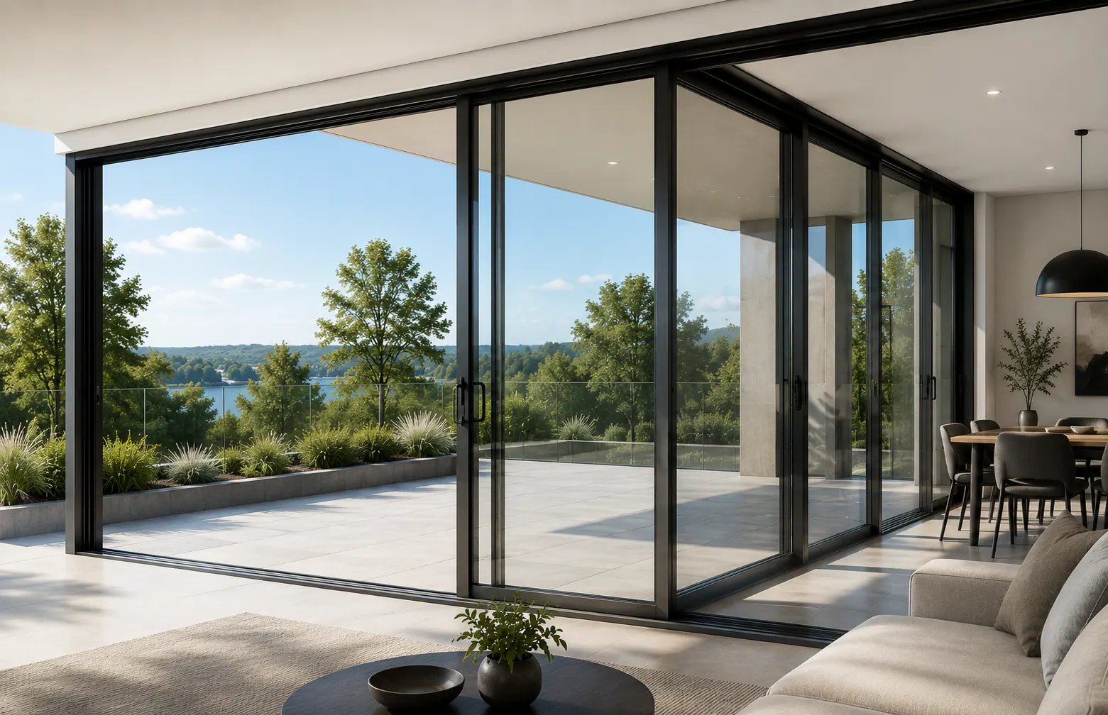 Multifamily aluminum window and door systems