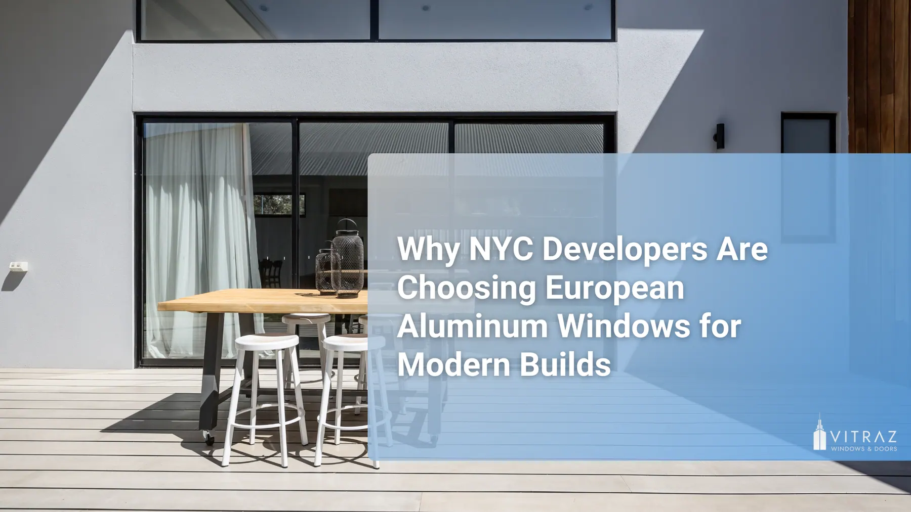 Why NYC Developers Are Choosing European Aluminum Windows for Modern Builds